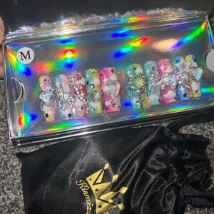 Kismizzle Handmade Acrylic Press On Nails Size Medium